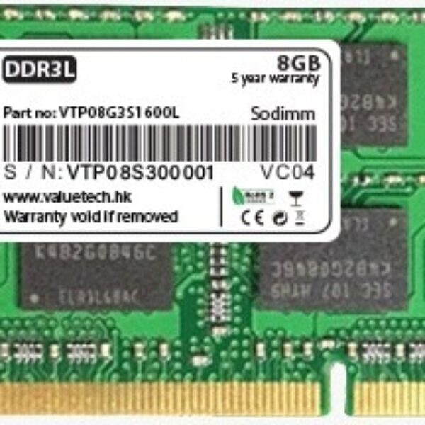 Nowa Pamięć RAM 8GB PC3L DDR3L SO-DIMM 12800S 1600MHz 1,35V do laptopa