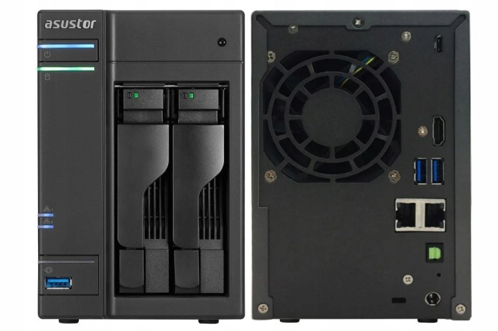 Serwer plików Asustor AS6302T SATA 8GB RAM 2xLAN HDMI RAID CHMURA - obrazek 2